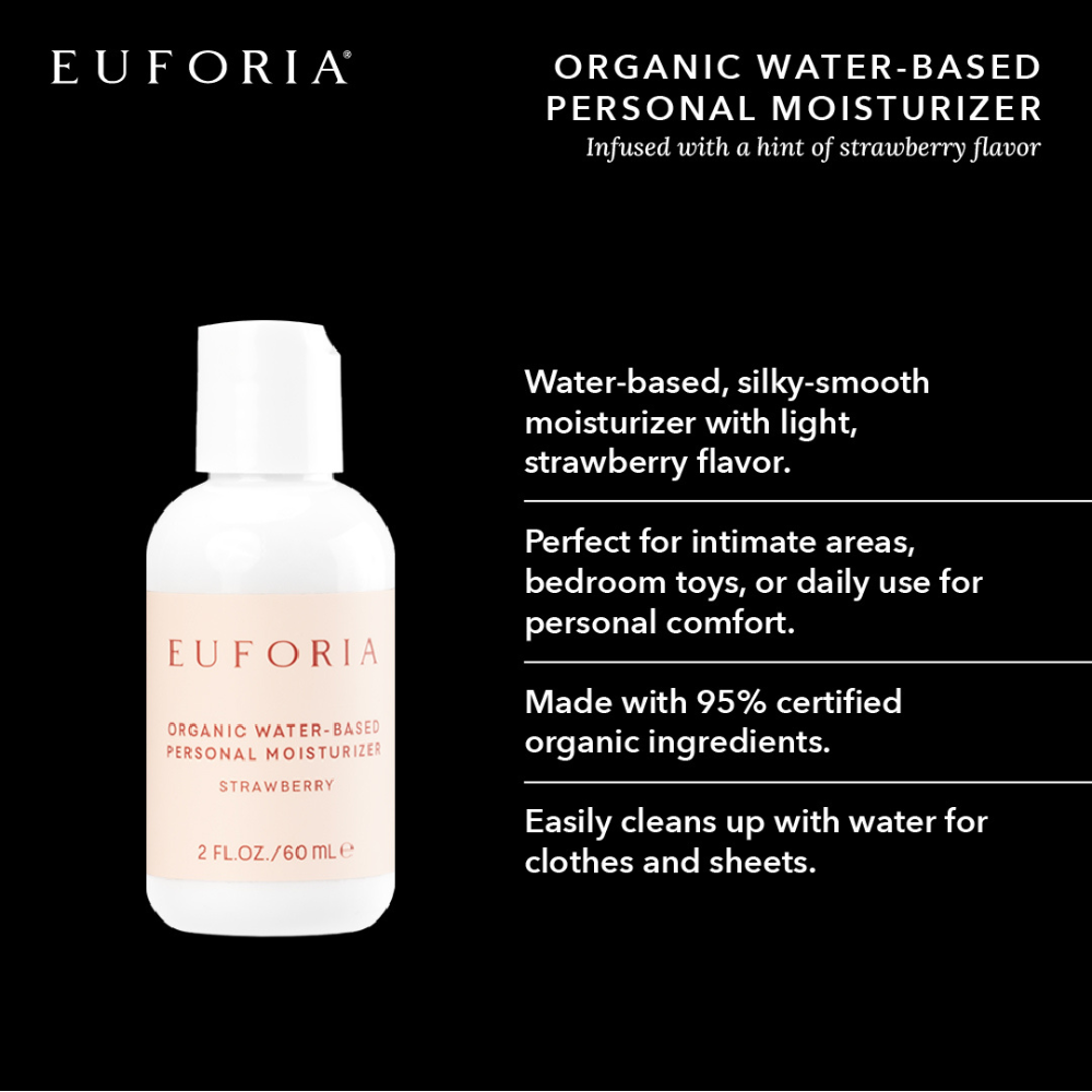 Water Based Personal Moisturizer - Organic Strawberry